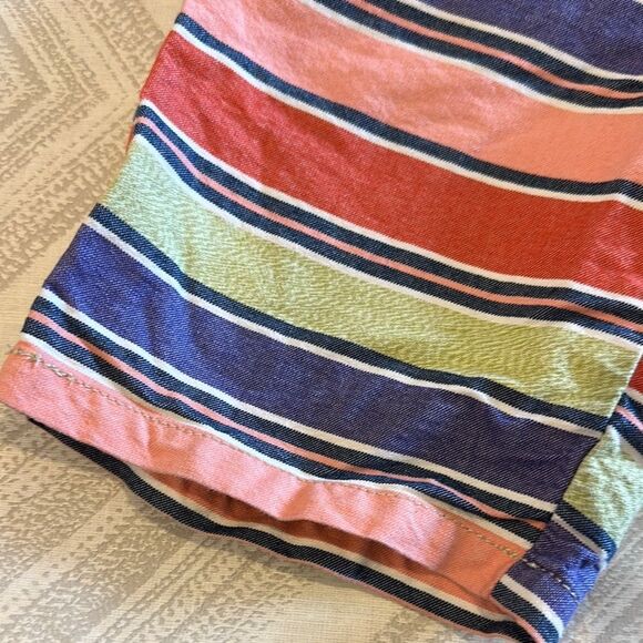 Scotch & Soda Boys Colorful Striped Belted Shorts - Size 6 - Picture 3 of 7